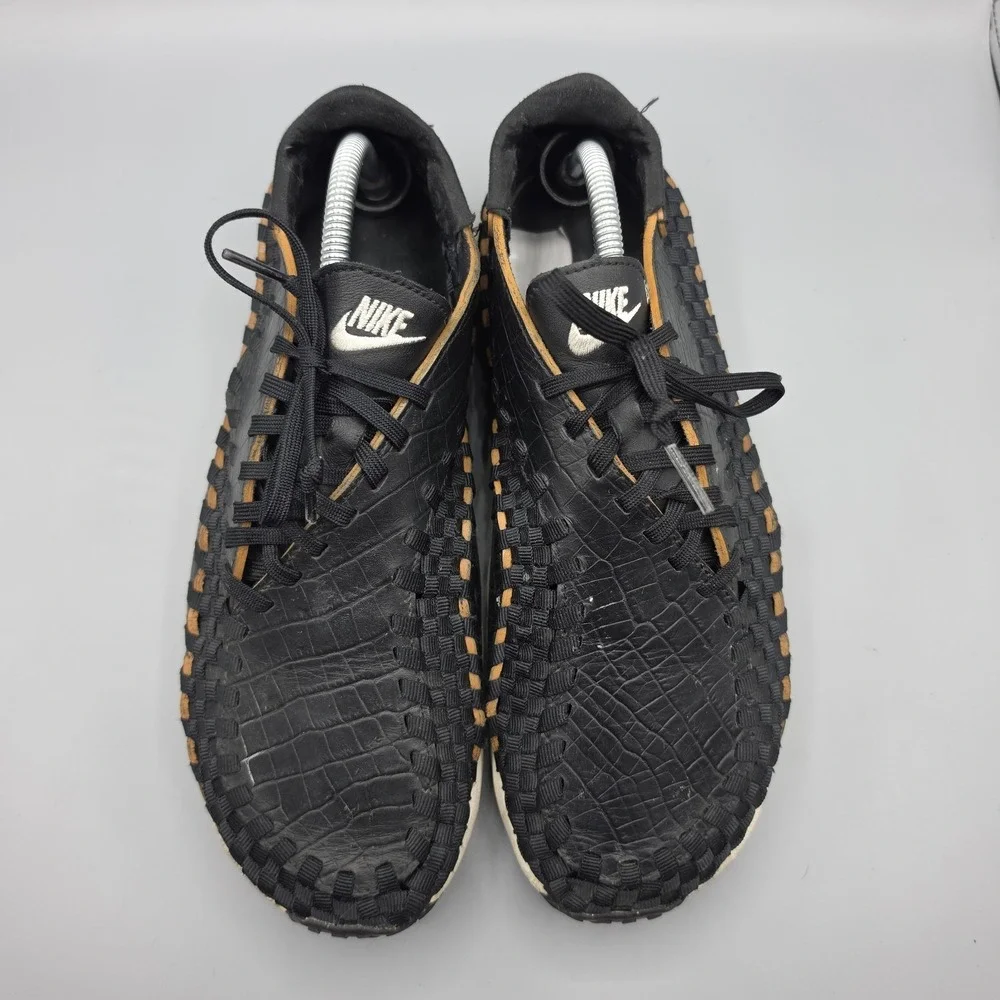 Nike Footscape Sandals Shoes Womens 12 Black Comfort Woven Casual Active